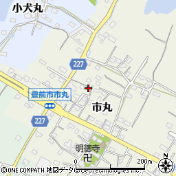 福岡県豊前市市丸264周辺の地図