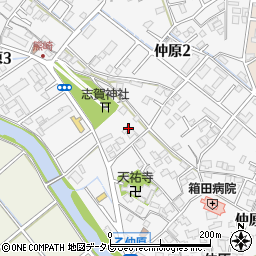 福岡県糟屋郡粕屋町仲原周辺の地図