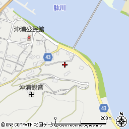 愛媛県大洲市長浜町沖浦2028周辺の地図