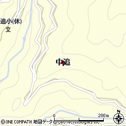 高知県吾川郡いの町中追周辺の地図