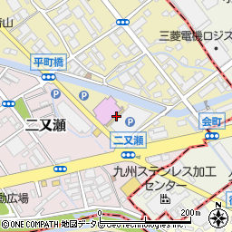 株式会社マルハン　二又瀬店周辺の地図