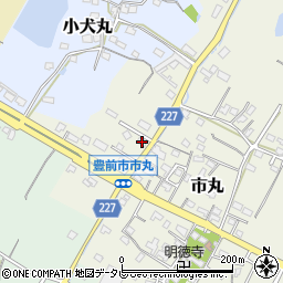 福岡県豊前市市丸372周辺の地図