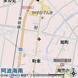 徳島県海部郡海陽町四方原町東3-2周辺の地図