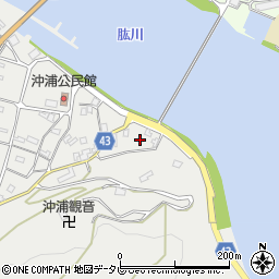 愛媛県大洲市長浜町沖浦2166-2周辺の地図