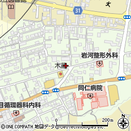 土佐山田百石町郵便局 ＡＴＭ周辺の地図