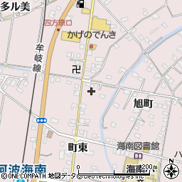徳島県海部郡海陽町四方原町東4周辺の地図
