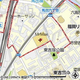 ＭｒＭａｘ吉塚店周辺の地図