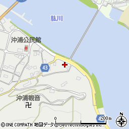 愛媛県大洲市長浜町沖浦2186-1周辺の地図