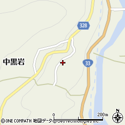 愛媛県上浮穴郡久万高原町中黒岩1727-1周辺の地図