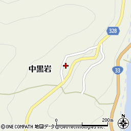 愛媛県上浮穴郡久万高原町中黒岩1811周辺の地図