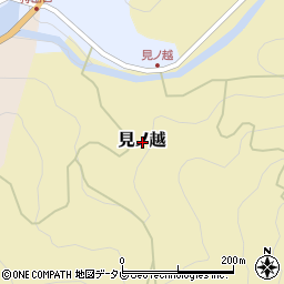 高知県吾川郡仁淀川町見ノ越周辺の地図