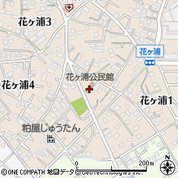 花ヶ浦区公民館周辺の地図