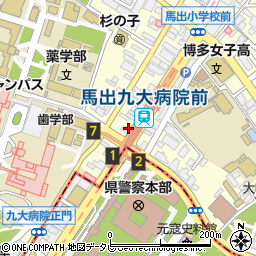 福岡県福岡市東区馬出2丁目2-56周辺の地図