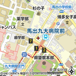 福岡県福岡市東区馬出2丁目2-7周辺の地図