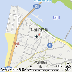 愛媛県大洲市長浜町沖浦2192-3周辺の地図