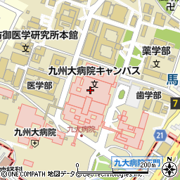 ローソン九州大学病院店周辺の地図