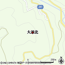 愛媛県内子町（喜多郡）大瀬北周辺の地図