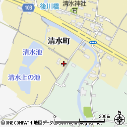 福岡県豊前市清水町171周辺の地図