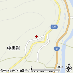 愛媛県上浮穴郡久万高原町中黒岩1840周辺の地図