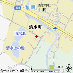 福岡県豊前市清水町167周辺の地図