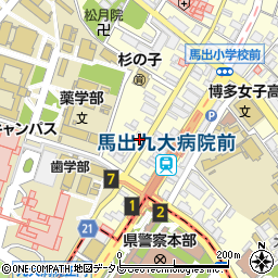 福岡直方線周辺の地図