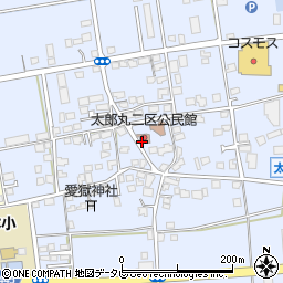太郎丸二区公民館周辺の地図