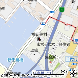福岡建材株式会社　東浜事業所第一工場周辺の地図