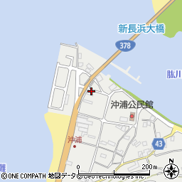 愛媛県大洲市長浜町沖浦2259-1周辺の地図