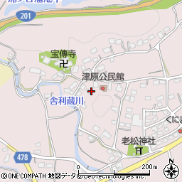 福岡県飯塚市津原735周辺の地図