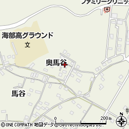 徳島県海部郡海陽町大里奥馬谷周辺の地図