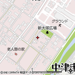 大分県中津市大塚704-4周辺の地図