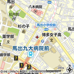 福岡県福岡市東区馬出2丁目2-41周辺の地図