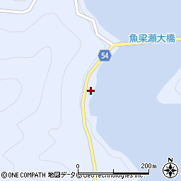 有限会社魚梁瀬資源開発　生コン・産廃工場周辺の地図