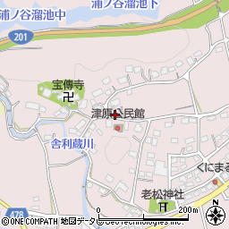 福岡県飯塚市津原741周辺の地図
