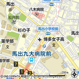 福岡県福岡市東区馬出2丁目2-39周辺の地図