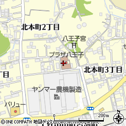 香美市役所　美術館周辺の地図