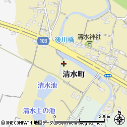 福岡県豊前市清水町162-4周辺の地図