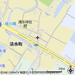 福岡県豊前市清水町103周辺の地図