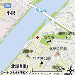 中津市民プール周辺の地図