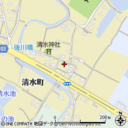 福岡県豊前市清水町108周辺の地図