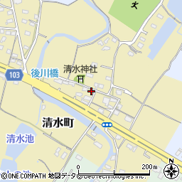 福岡県豊前市清水町88周辺の地図