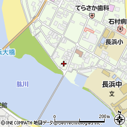 愛媛県大洲市長浜甲303周辺の地図