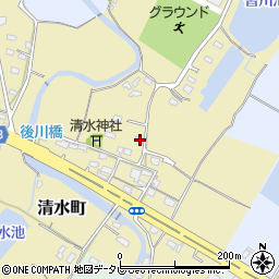 福岡県豊前市清水町49周辺の地図