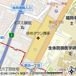 ジーユーゆめタウン博多店周辺の地図