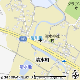 福岡県豊前市清水町74周辺の地図