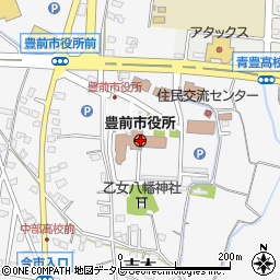 福岡県豊前市周辺の地図