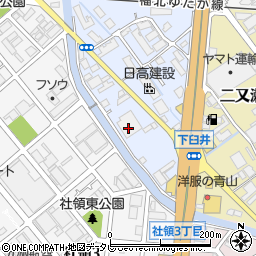 プラネット筥松店周辺の地図