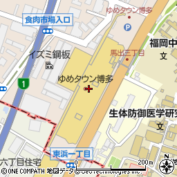 ダイソーゆめタウン博多店周辺の地図