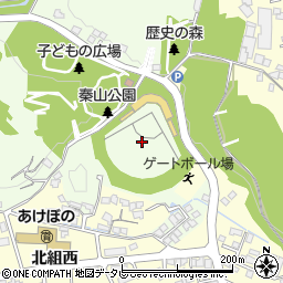 秦山公園野球場（土佐山田スタジアム）周辺の地図