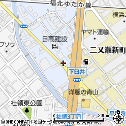 コインランドリーどるふぃん筥松新町店周辺の地図